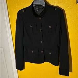 Apt. 9 Black Military-Inspired Button Front Jacket